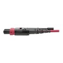 Tripp Lite MTP/MPO Multimode Patch Cable, 12 Fiber, 40/100 GbE, 40/100GBASE-SR4, OM4 Plenum-Rated (F/F), Push/Pull Tab, Magenta,