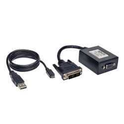 Tripp Lite DVI-D to VGA Active Adapter Converter Cable, 1920 x 1200, 15.24 cm (6-in.) | Tripp Lite Cable Interface/Gender Adapte