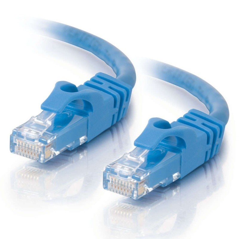 0.5m Cat6 550 MHz Snagless RJ45 Patch Leads - Blue