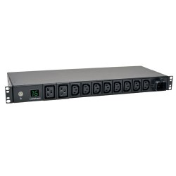 Tripp Lite 3.8kW Single-Phase Metered PDU, 200/220/230/240V Outlets (8 C13, 2 C19) IEC-309 16A Blue, 2.43 m (8-ft.) Cord, 1U | T