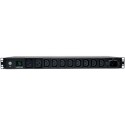 Tripp Lite 3.8kW Single-Phase Metered PDU, 200/220/230/240V Outlets (8 C13, 2 C19) IEC-309 16A Blue, 2.43 m (8-ft.) Cord, 1U