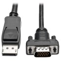 Tripp Lite DisplayPort 1.2 to VGA Active Adapter Cable, DP with Latches to HD15 (M/M), 1920 x 1200 / 1080p, 0.91 m (3-ft.)