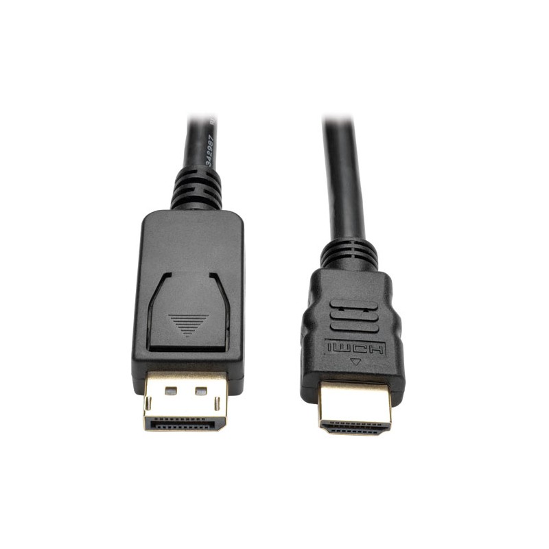 Tripp Lite DisplayPort 1.2 to HD Active Adapter Cable, DP with Latches to HDMI (M/M), UHD 4K x 2K / 1080p, 1.83 m (6-ft.)