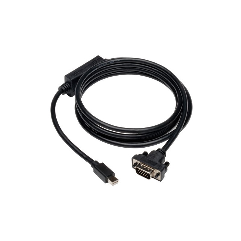 Tripp Lite Mini DisplayPort 1.2 to VGA Active Adapter Cable, Mini DP to HD15 (M/M), 1920 x 1200 / 1080p, 3.05 m (10-ft.)