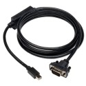 Tripp Lite Mini DisplayPort 1.2 to VGA Active Adapter Cable, Mini DP to HD15 (M/M), 1920 x 1200 / 1080p, 3.05 m (10-ft.)