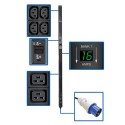 Tripp Lite 7.4kW Single-Phase Metered PDU, 230V Outlets (8 C19 and 40 C13), IEC-309 32A Blue Input, 3.05 m (10-ft.) Cord, 0U Ver