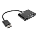 Tripp Lite DisplayPort 1.2 to VGA/HDMI All-in-One Converter Adapter, 4K x 2K HDMI @ 24/30Hz