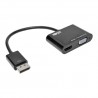 Tripp Lite DisplayPort 1.2 to VGA/HDMI All-in-One Converter Adapter, 4K x 2K HDMI @ 24/30Hz | Tripp Lite Cable Interface/Gender 