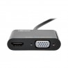 Tripp Lite DisplayPort 1.2 to VGA/HDMI All-in-One Converter Adapter, 4K x 2K HDMI @ 24/30Hz | Tripp Lite Cable Interface/Gender 