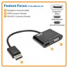 Tripp Lite DisplayPort 1.2 to VGA/HDMI All-in-One Converter Adapter, 4K x 2K HDMI @ 24/30Hz | Tripp Lite Cable Interface/Gender 