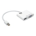 Tripp Lite Keyspan Mini DisplayPort 1.2 to VGA/HDMI All-in-One Converter Adapter, 4K x 2K HDMI @ 24/30 Hz