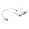 Tripp Lite Keyspan Mini DisplayPort 1.2 to VGA/HDMI All-in-One Converter Adapter, 4K x 2K HDMI @ 24/30 Hz | Tripp Lite Cable Int