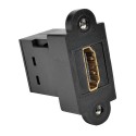 Tripp Lite HDMI All-in-One Keystone/Panel Mount Coupler (F/F), Black