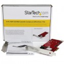 StarTech.com 2x M.2 NGFF SSD RAID Controller Card plus 2x SATA III Ports - PCIe