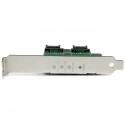 StarTech.com 3-Port M.2 SSD (NGFF) Adapter Card - 1 x PCIe (NVMe) M.2, 2 x SATA III M.2 - PCIe 3.0