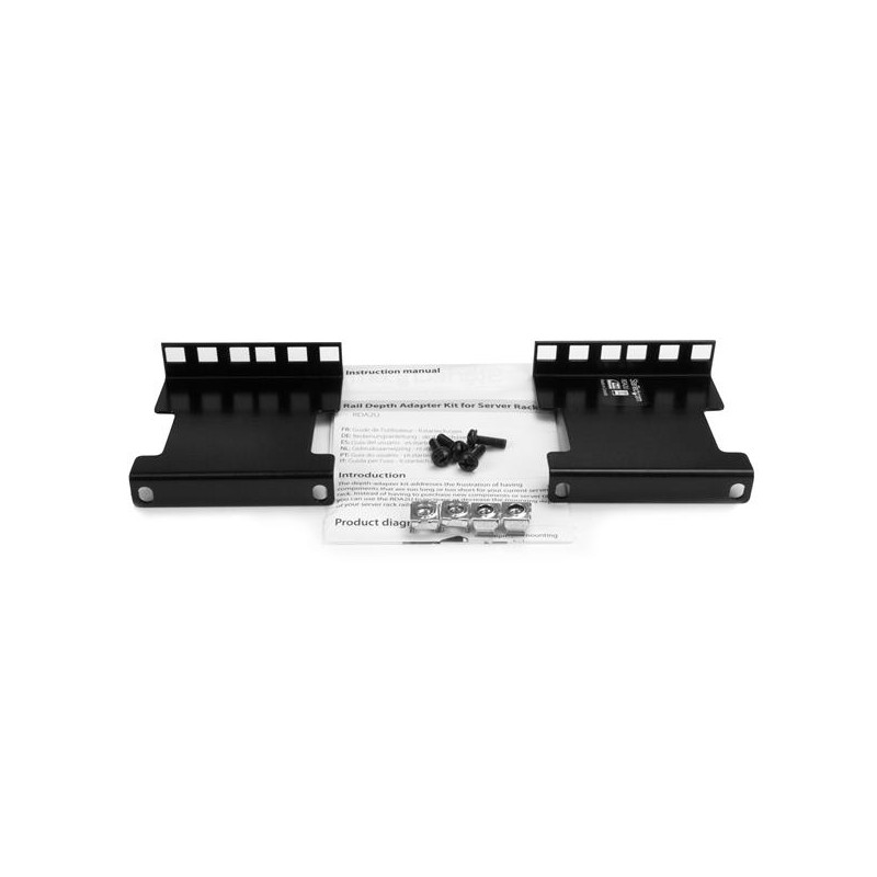 StarTech.com Rail Depth Adapter Kit for Server Racks - 2U | StarTech ...
