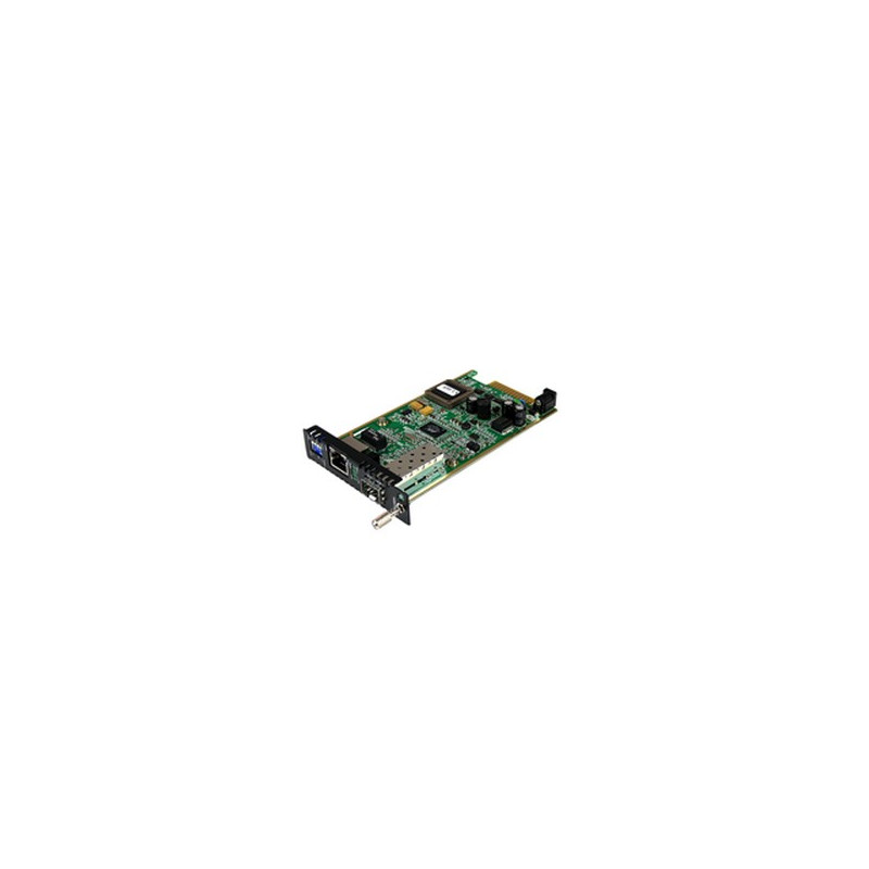 StarTech.com Gigabit Ethernet Fiber Media Converter Card Module with Open SFP Slot StarTech.com Gigabit Ethernet Fiber Media Converter Card Module with Open SFP Slot