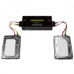 StarTech.com 1:1 Standalone Hard Drive Duplicator and Eraser for 2.5" / 3.5" SATA and SAS Drives | StarTech.com Media & Data Dup