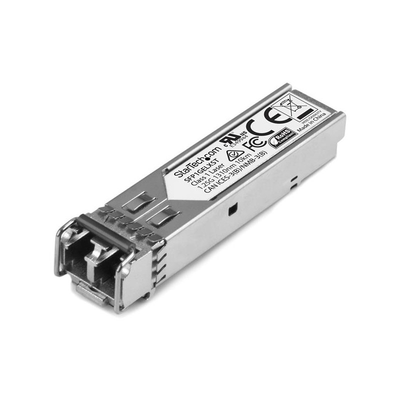 StarTech.com Gigabit Fiber 1000Base-LX SFP Transceiver Module - Juniper SFP-1GE-LX Compatible - SM LC - 10 km (6.2 mi)