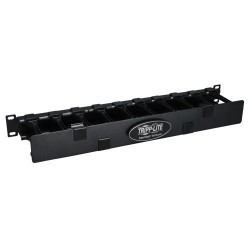 Tripp Lite SmartRack 1U High Capacity Horizontal Cable Manager - Finger duct with dual-hinge cover | Tripp Lite Rack & Cabinet A