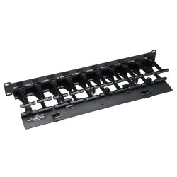 Tripp Lite SmartRack 1U High Capacity Horizontal Cable Manager - Finger duct with dual-hinge cover | Tripp Lite Rack & Cabinet A