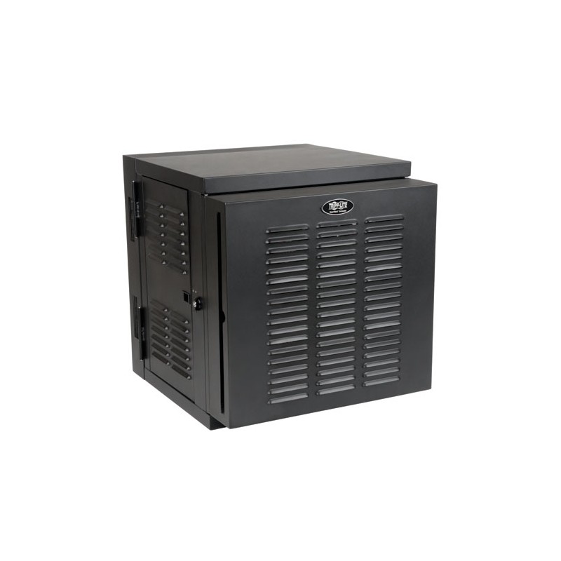 Tripp Lite 12U SmartRack NEMA 12 Wall-Mount Rack Enclosure Cabinet for Harsh Environments, Switch-Depth, Hinged Back