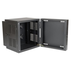 Tripp Lite 12U SmartRack NEMA 12 Wall-Mount Rack Enclosure Cabinet for Harsh Environments, Switch-Depth, Hinged Back | Tripp Lit