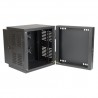 Tripp Lite 12U SmartRack NEMA 12 Wall-Mount Rack Enclosure Cabinet for Harsh Environments, Switch-Depth, Hinged Back | Tripp Lit