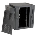 Tripp Lite 12U SmartRack NEMA 12 Wall-Mount Rack Enclosure Cabinet for Harsh Environments, Switch-Depth, Hinged Back