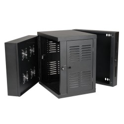 Tripp Lite 12U SmartRack NEMA 12 Wall-Mount Rack Enclosure Cabinet for Harsh Environments, Switch-Depth, Hinged Back | Tripp Lit