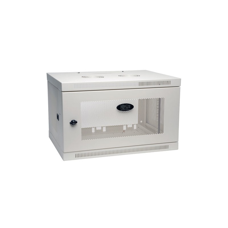 Tripp Lite SmartRack 6U Wall-Mount Standard-Depth Rack Enclosure Cabinet, White