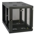 Tripp Lite SmartRack 12U Heavy-Duty Low-Profile Server-Depth Side-Mount Wall-Mount Rack Enclosure Cabinet