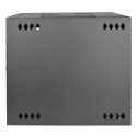 Tripp Lite SmartRack 10U Low-Profile Switch-Depth Wall-Mount Rack Enclosure Cabinet with Clear Acrylic Window, Hinged Back