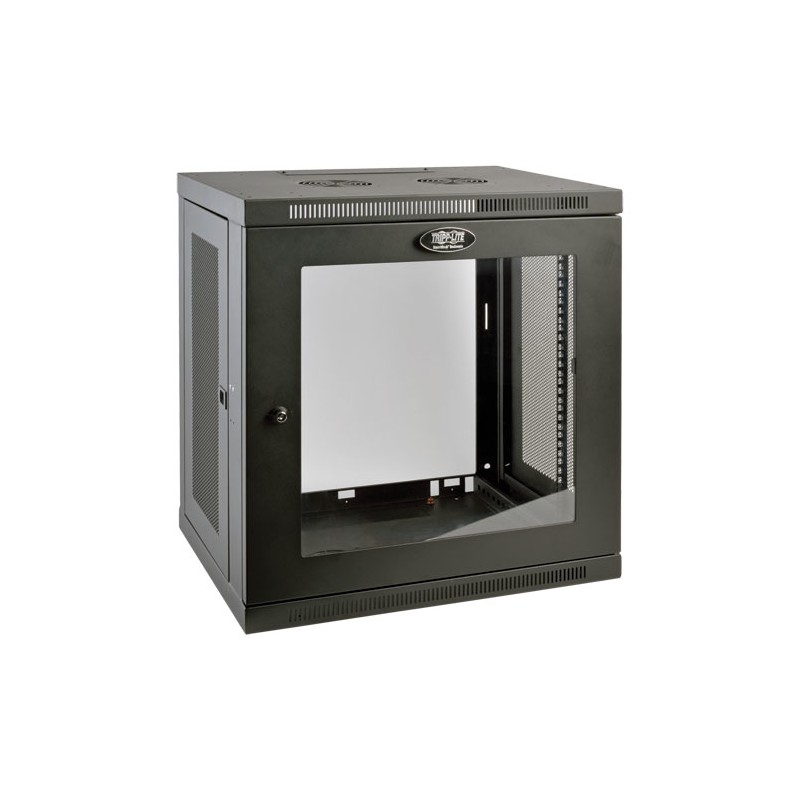 Tripp Lite 12U SmartRack Wall-Mount Rack Enclosure Server Cabinet with Clear Acrylic Door, Low-Profile Switch-Depth