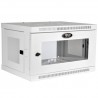 Tripp Lite SmartRack 6U Low-Profile Switch-Depth Wall-Mount Rack Enclosure Cabinet with Clear Acrylic Window, White | Tripp Lite