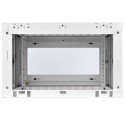 Tripp Lite SmartRack 6U Low-Profile Switch-Depth Wall-Mount Rack Enclosure Cabinet with Clear Acrylic Window, White