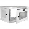 Tripp Lite SmartRack 6U Low-Profile Switch-Depth Wall-Mount Rack Enclosure Cabinet with Clear Acrylic Window, White | Tripp Lite