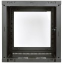 Tripp Lite SmartRack 12U Very Low-Profile Patch-Depth Wall-Mount Rack Enclosure Cabinet with Clear Acrylic Window