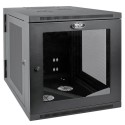 Tripp Lite SmartRack 12U Server-Depth Wall-Mount Rack Enclosure Cabinet with Clear Acrylic Window, Hinged Back