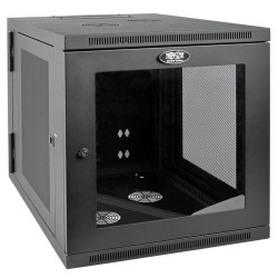 Tripp Lite SmartRack 12U Server-Depth Wall-Mount Rack Enclosure Cabinet with Clear Acrylic Window, Hinged Back | Tripp Lite Bran