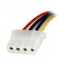 StarTech.com 12in SATA to Molex LP4 Power Cable Adapter - F/M