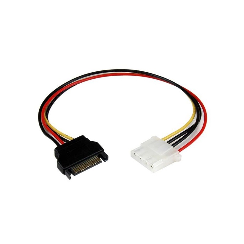 StarTech.com 12in SATA to Molex LP4 Power Cable Adapter - F/M