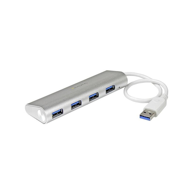 StarTech.com 4-Port Portable USB 3.0 Hub with Built-in Cable