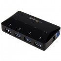 StarTech.com 4-Port USB 3.0 Hub plus Dedicated Charging Port - 1 x 2.4A Port