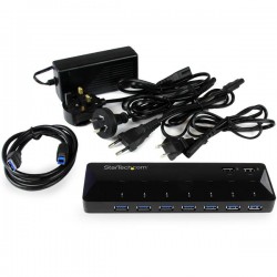 StarTech.com 7-Port USB 3.0 Hub plus Dedicated Charging Ports - 2 x 2.4A Ports | StarTech.com Interface Hubs