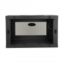 Tripp Lite SmartRack 6U Low-Profile Switch-Depth Knock-Down Wall-Mount Rack Enclosure Cabinet