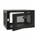 Tripp Lite SmartRack 6U Low-Profile Switch-Depth Knock-Down Wall-Mount Rack Enclosure Cabinet