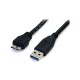 StarTech.com 0.5m (1.5ft) Black SuperSpeed USB 3.0 Cable A to Micro B - M/M