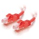 1m Cat6 550 MHz Snagless RJ45 Patch Leads - Red