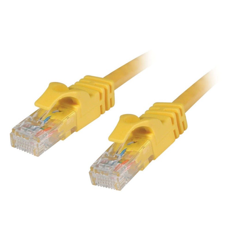0.5m Cat6 550 MHz Snagless RJ45 Patch Leads - Yellow